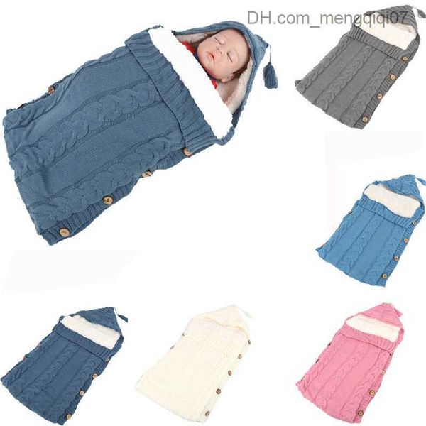 

pajamas baby winter warm sleeping bag newborn button knitted baby sleeping bag baby sleeping bag z230811, Blue;red