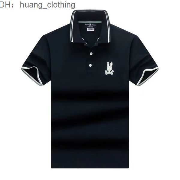 

psycho bunny t shirt luxury designer mens polost jacket fashion casual brand short sleeved sportswear pullover uomo polo clothing asian size, White;black