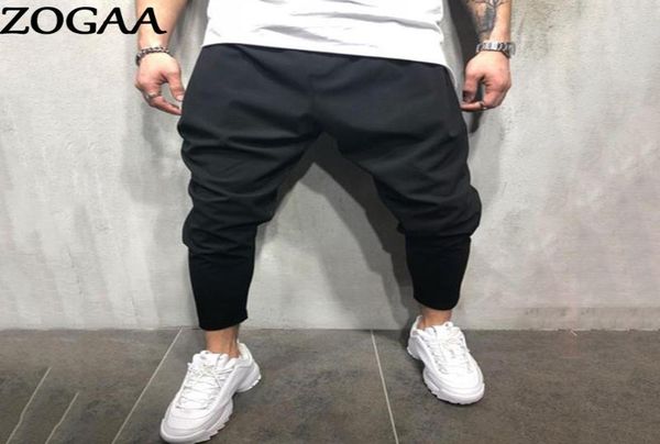 

mens cross joggers hip hop streetwear casual fashion track pants male solid comfortable sweatpants baggy trousers men039s2858773, Black