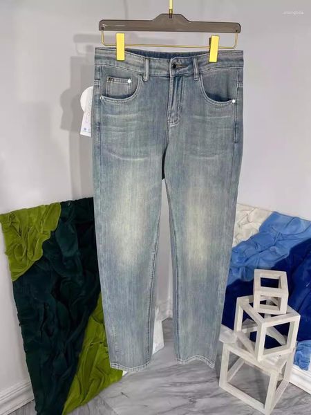 

men's jeans 2023 summer fashion denim nith pants casual, Blue