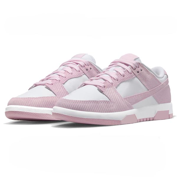 

panda low casaul shoes for men women designer sneakers triple pink corduroy cracked orange smoke grey fog unc midnight navy olive mens women, Black