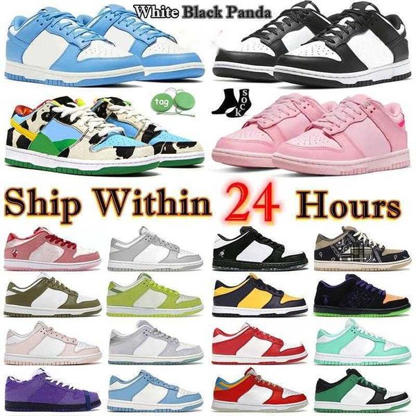 

designer mens low women casual shoes white black panda flat sneakers gai grey fog triple pink chunky dunky rose whisper medium olive men sne