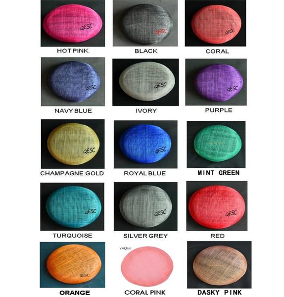

new 5 colours14cm sinamay base pillbox with grossgrain sweatband for fascinator hatkentucky derby rac3672783, White