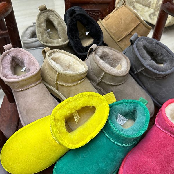 

designer boots australia classic ultra mini platform snow boots designer womens winter boots womens booties winter sheepskin mens boots sued, Black
