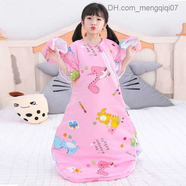 

pajamas baby sleeping bag 2023 winter baby packaging blanket thickened cocoon envelope z230811, Blue;red