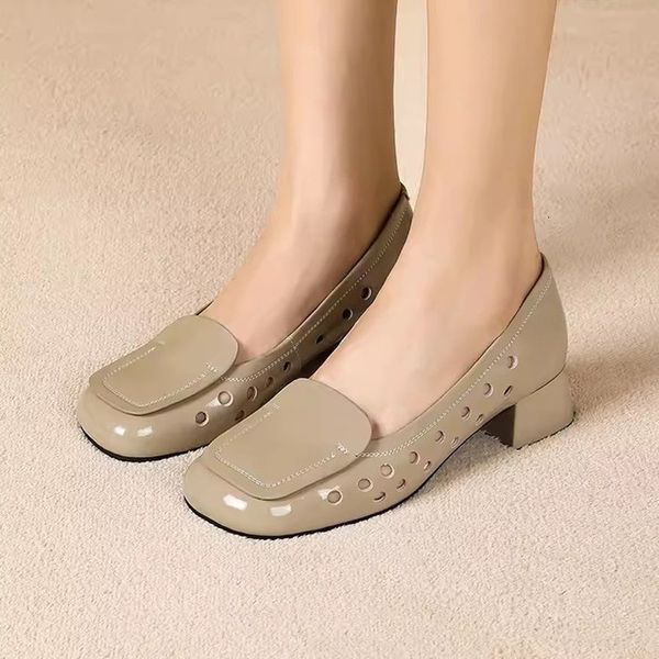 

dress shoes beige gray y heel's casual square wedding party heels 3540 slipon women 2023 230809, Black