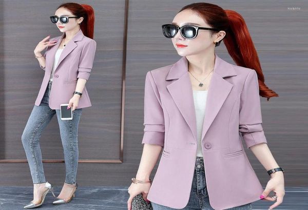 

women039s suits women suit jacket 2023 autumn korean long sleeve office blazers one button solid casual female coat jackets8374838, White;black