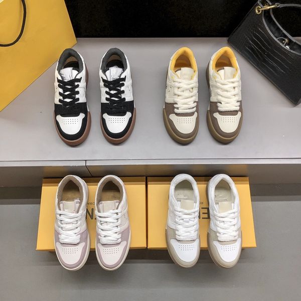 

2023 new designer ladies sports shoes casual thick sole lace up rage shoes fashion versatile color matching classic women's shoes