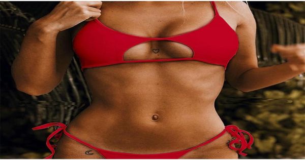 

bikini set women string swimsuit push up swimwear tied thong brazilian biki bathing suit swim wear328v4816171, White;black