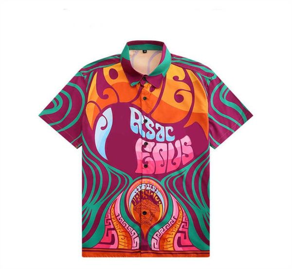 

luxury designer shirts men039s fashion tiger letter silk bowling shirt casual shirts men slim fit short sleeve dress shirt m3x8989285, White;black