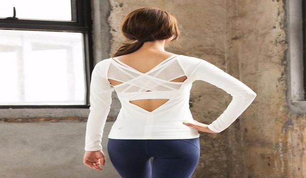 

women tracksuit tees tshirt clothing summer autumn ladies running sports fitness yoga leisure fashion allmatch open back sl1145014, White