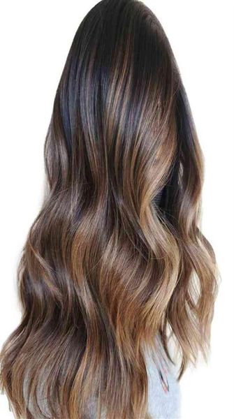 

hd lace wigs virgin european human hair quality premier frontal lace wigs human hair balayage brown blonde color18099563368, Golden;white