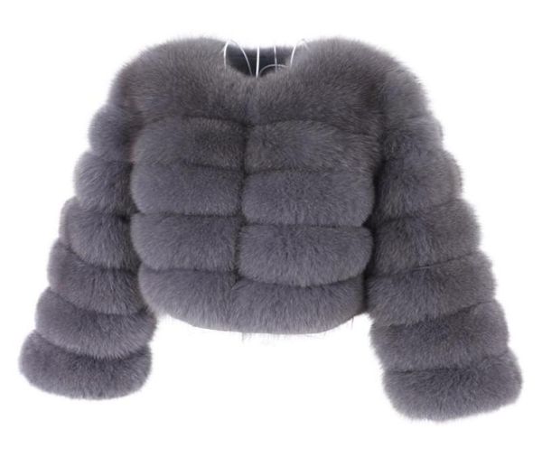 

womens winter jacket real fox fur coat solid color long sleeve furs clothes multicolor detachable vest coat natural9426920, Black