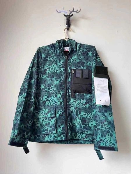 

2023 high-quality stone loner function multi-pocket waterproof jacket your female hooded, Black;brown