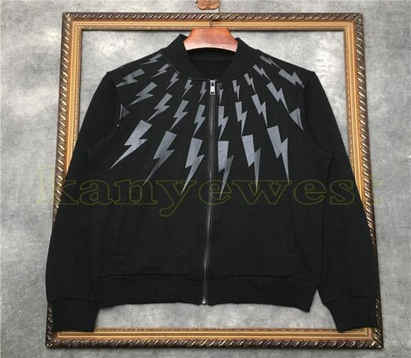 

21ss designer luxury jackets mens clothing black and white printing coats geometric print coat zip streetwear outwear 7166222, Black;brown