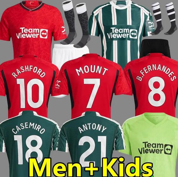 

3xl 4xl 23 24 rashford mount soccer jerseys hojlund sancho antony martinez casemiro 2023 football shirt fans player mans utds b. fernandes m, Black;yellow