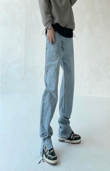 

blue black new style men039s distressed destroyed pants white ripped patches skinny biker jeans slim trousers 2021ss3044851