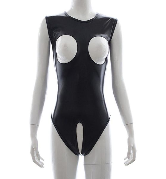 

new temptation open bust crotchless bodysuit bondage teddy night lingerie exotic babydolls women039s nightwear costume9278878, Black