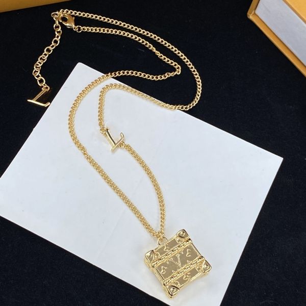 

with box luxury necklace designer female stainless steel couple heart bag gold sliver chain pendant necklaces jewelry gifts for girlfriend, Silver