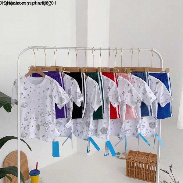 

sets baby clothing kids boys designer tshirts shorts girls clothes summer luxury fear tracksuit children youth outfits short sleeve shirt y4, White