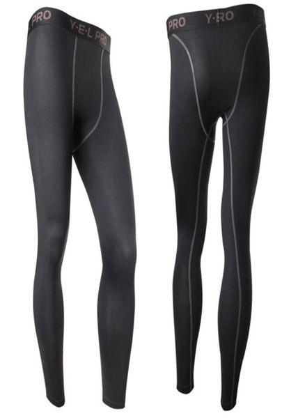 

wholenew men039s compression base layer pants long tight under skin sportswear gear bottom4919675, Black