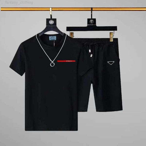 

summer men tracksuit designer sweat suit two piece set sports sweatpants with long sleeve man short sleeve pullover running sweatshirt fashi, Gray