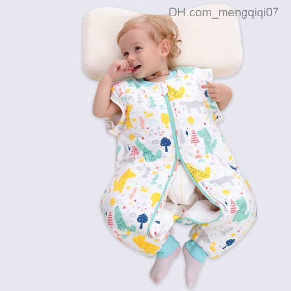 

pajamas happy pajamas baby cotton sleeping bag long sleeve winter cartoon split leg baby clothing set for 0-6 year old babies z230811, Blue;red