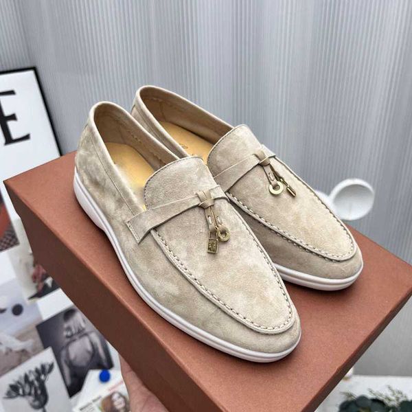 

dress shoes suede women loafers summer walk moccasins leather tassel lp women flat shoes metal lock fittings slip on causal shoes size 35-45, Black