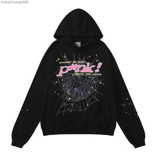 

women hoodie men's hoodies designer sweatshirts quality sweatshirt couple sweater clothing fashion tracksuit black white pink spider we