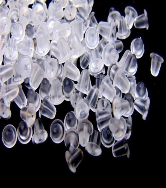 

whole 3000pcs lot rubber sers earrings back end spacers 05o290t3215150, White