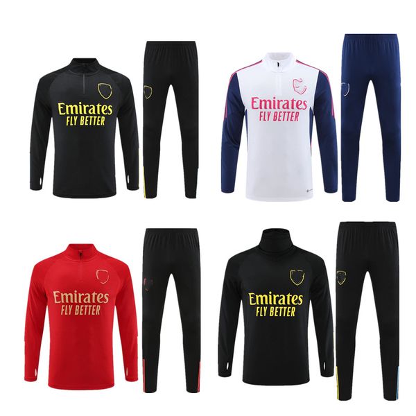 

2023 24 kids arsen tracksuit pepe saka boys gunners training suit odegaard thomas tierney men kit sportswearjacket, Black;yellow