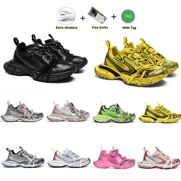 

luxury 3xl pairs designer shoes men women casual sneakers mesh platform daddy shoes blue red black white multicolor yellow fashion size eur