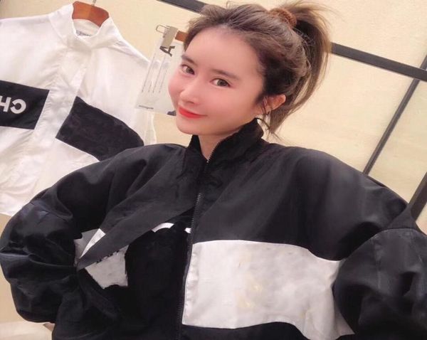 

the new web celebrity sunscreen in 2020 is fashionable loose and printed with thin zipper trench coat6914224, Black;brown