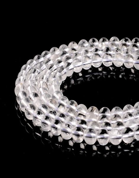 

natural white crystal beads round rock crystal clear quartz beads selectable 468101214mm for jewelry making6790592