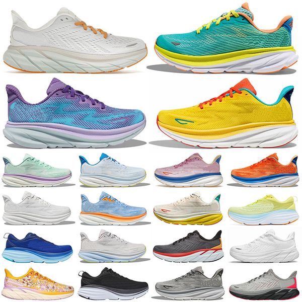 

hoka one clifton 9 cliftons 8 running shoes sports hokas harbor mist black white carbo x2 people designer athletic mens women trainers sneak