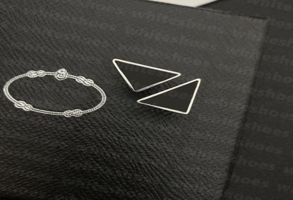

triangle shape stud designer luxury earring eardrop women men fashion studs letter print earrings5928768, Golden;silver