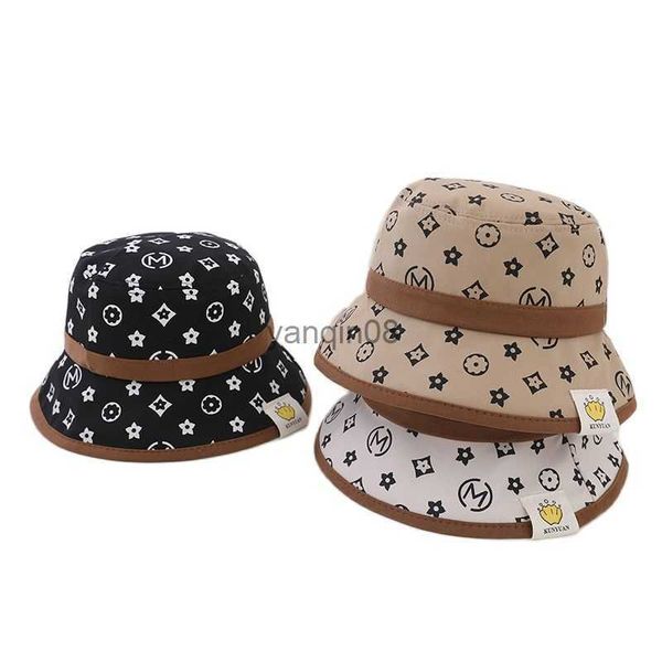 

wide brim hats bucket hats doit2022 autumn baby kids bucket hats cotton classic child sun panama cap spring boys girls outdoor beach fisherm, Blue;gray