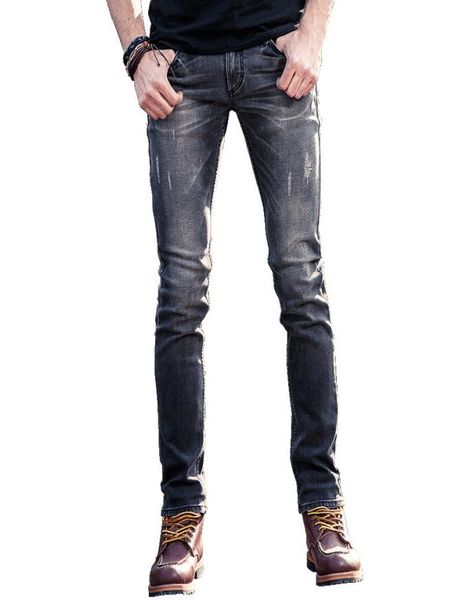 

2018 new gray european jeans mens four seasons denim jeans pants for men pants designer cotton man brand jean9388045, Blue