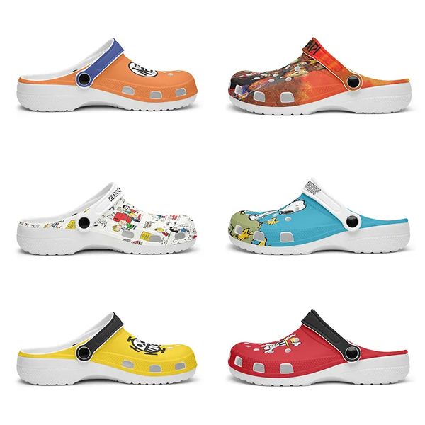 

diy shoes slippers mens womens new summer custom fun and cute pattern anime sneakers trainers 36-48
