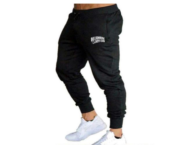 

2021mens joggers gyms pants casual elastic muscle cotton men s fitness workout skinny sweatpants trousers jogger bodybuilding clot5666717, Black