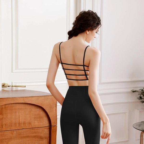 

back yoga suit women's summer simple temperament naked feeling sports underwear high waist running fitness pants