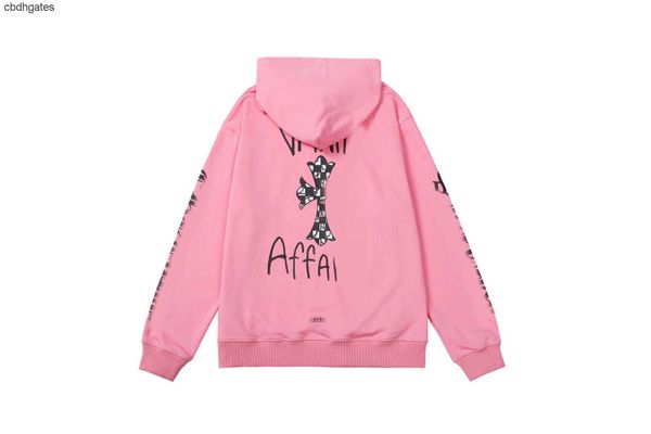 

fashion hoodies sweaters mens fashion chromez designer shirts heartz 2023 autumn/winter brand ch spider cross print loose casual hoodie pull, Black