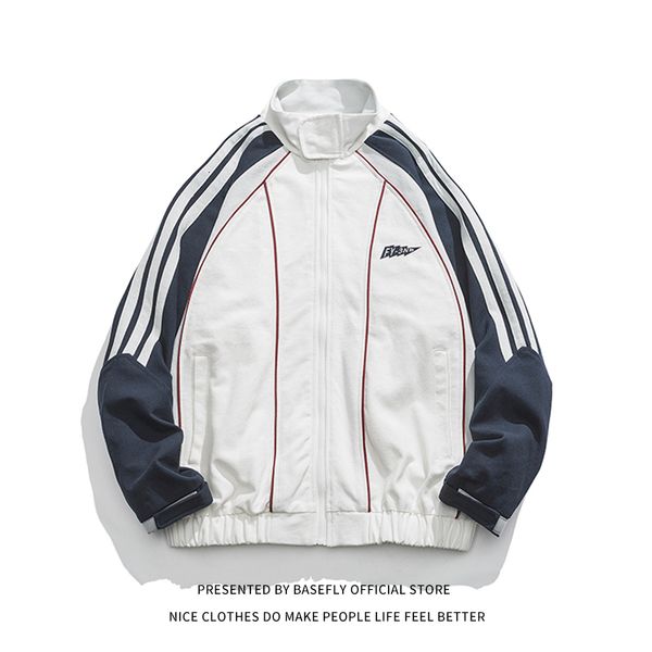 

mens jackets spring autumn patchwork men stadium award varsity jacket women casual baseball bomber coat couple hip hop high streetwear 23080, Black;brown