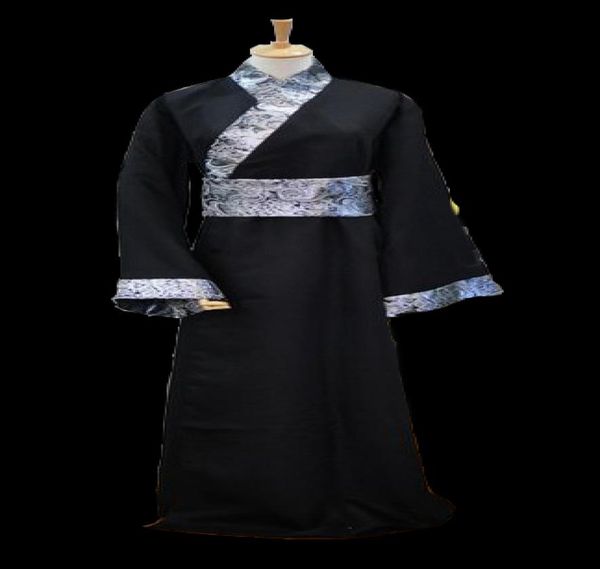 

chinese traditional hanfu costume men swordsman cosplay costume for stage performance ancient tang robe clothes male national 898537135, Black;red