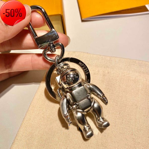 

keychains lanyards key buckle necklaces car keychain handmade man woman fashion necklace bag pendant accessories with boxl153, Silver