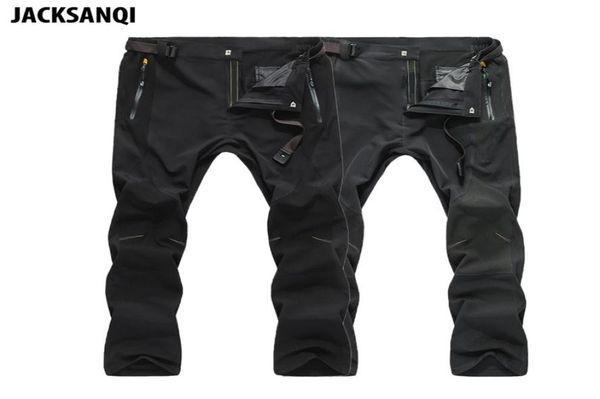 

jacksanqi men039s pants summer quick dry elastic waterproof ultrathin outdoor sport pants new men hiking trekking trousers ra09391065, Camo;black