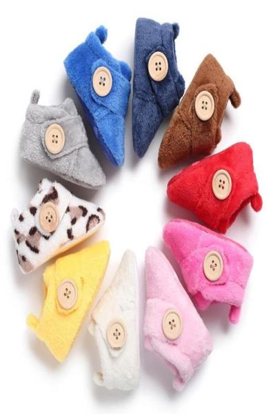 

first walkers born winter baby shoes lovely solid warm design girls and boys toddler flats soft slippers fashion infant24176046214242