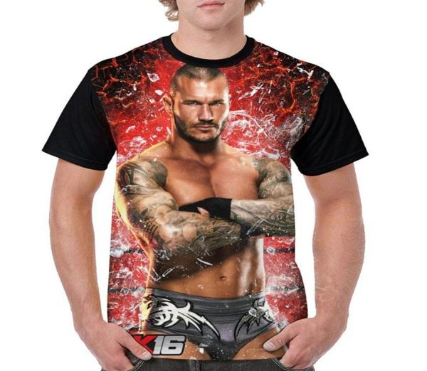 

randy orton t shirts mens classic design casual comfortable sweatshirts novelty clothing breathable short sleeve polyester streetw7473562, White;black