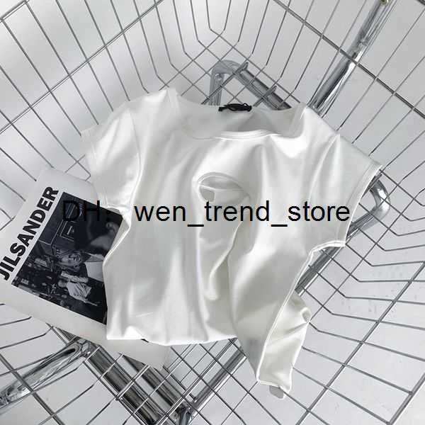 

women's t-shirt tshirts tanks designer diesel tight hollow out tee women shirts letter print short sleeve yogatees woman summer vests 2, White