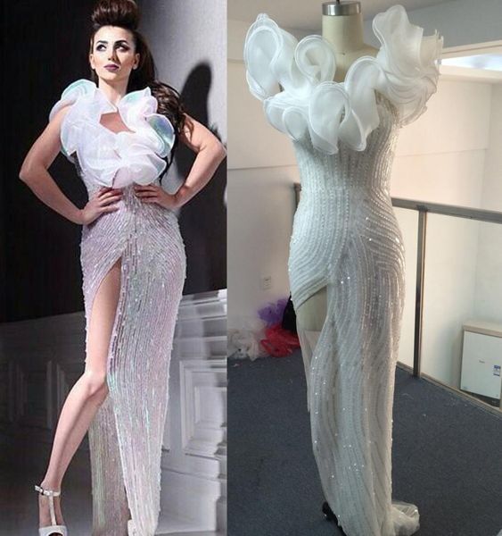 

2015 evening dresses bling bling vestidos de fiesta sequins luxury beaded organza tulle evening gowns dhyz 016488068, Black;red